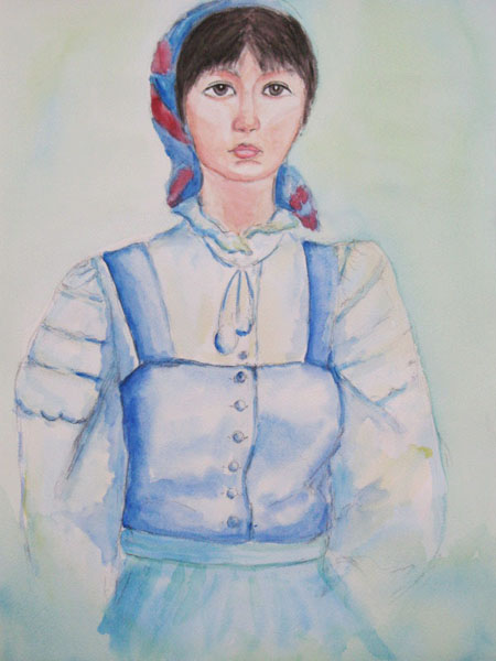 チェコ衣装の女性