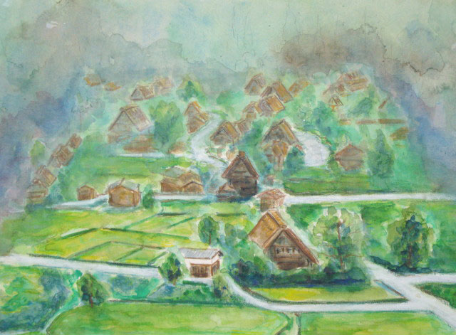 白川郷集落(秋）