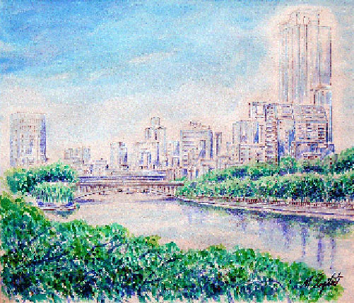 大阪中之島界隈シリーズ 「夏映」