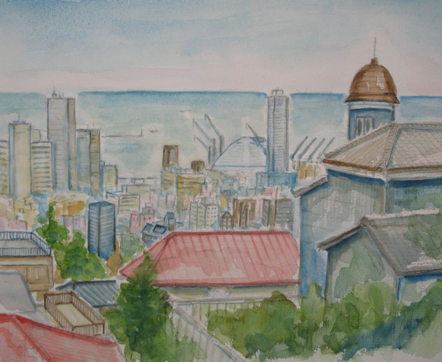 神戸　港みはらし台から