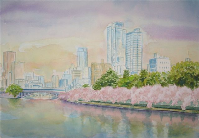 大川の桜