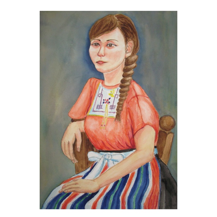 オランダ民族衣装の女性